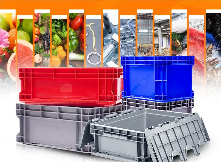 Industrial Injection Moulding Supermarket Storage Box Stackable Plastic Turnover Box
